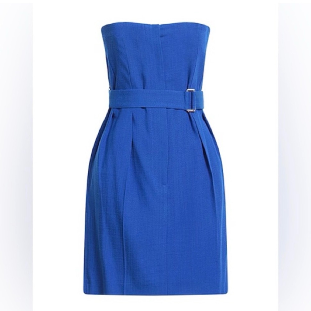 Victoria Beckham Strapless Royal Blue Dress